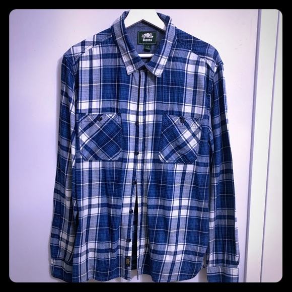 Roots Other - ROOTS BRAND MENS FLANNEL SHIRT